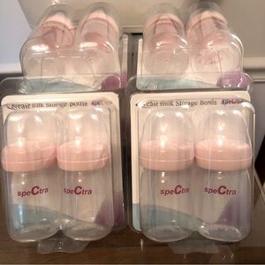 (4) 5oz Spectra Bottles Milk Storage (2 sets of 2) #6